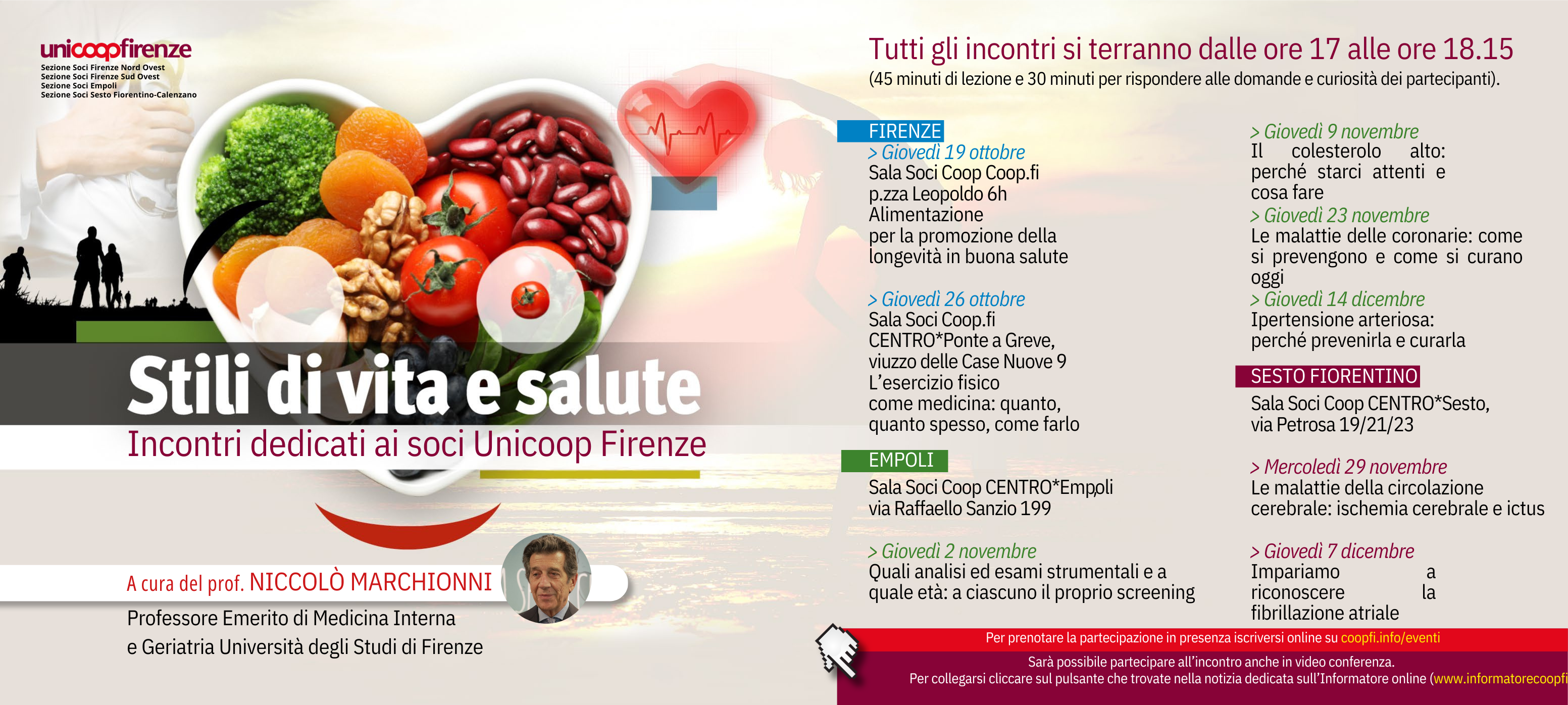 Stile di vita e Salute - A cura del prof. Marchionni - 7 Dicembre 