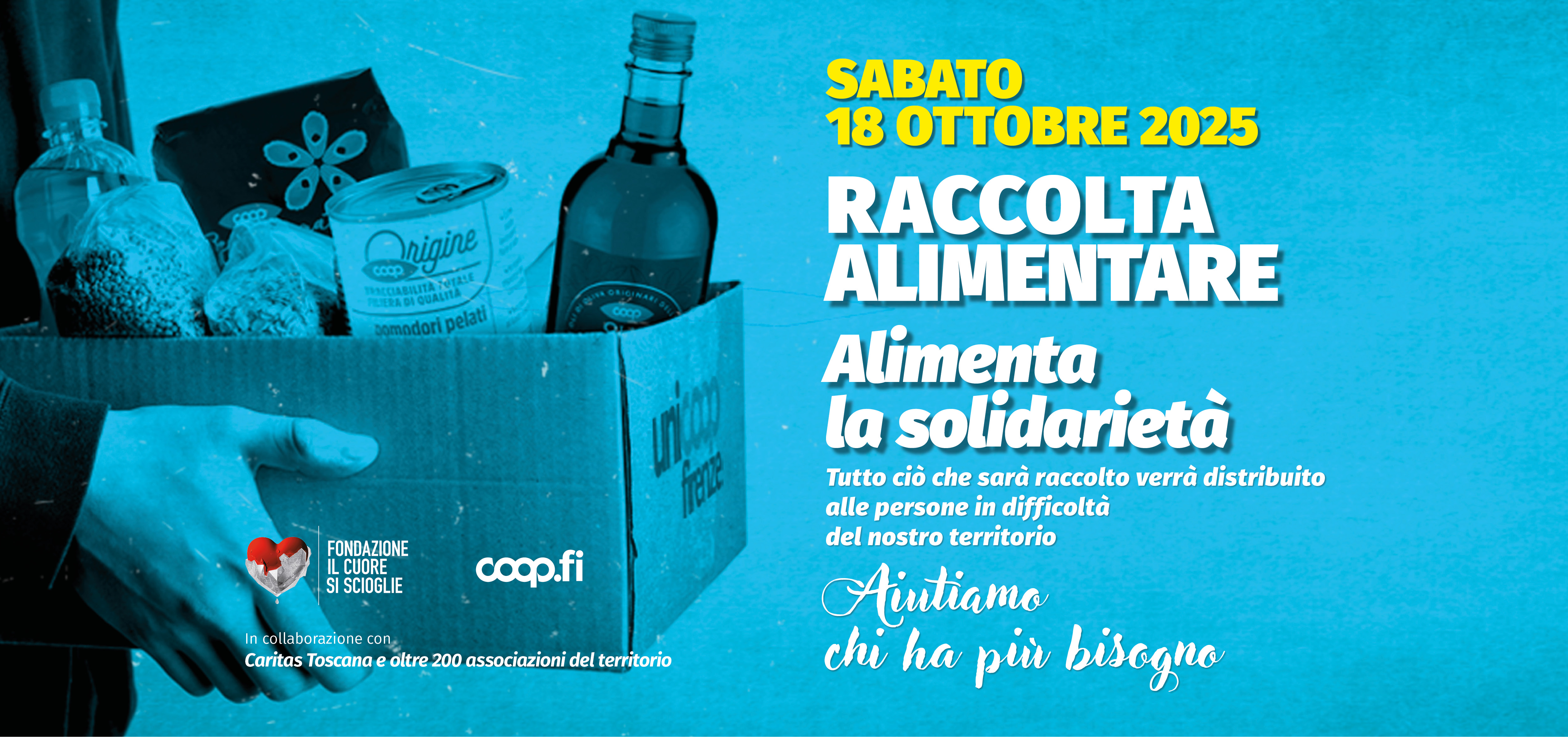 Alimenta la Solidarietà Raccolta alimentare nei Coop.fi il  18 Ottobre 2025