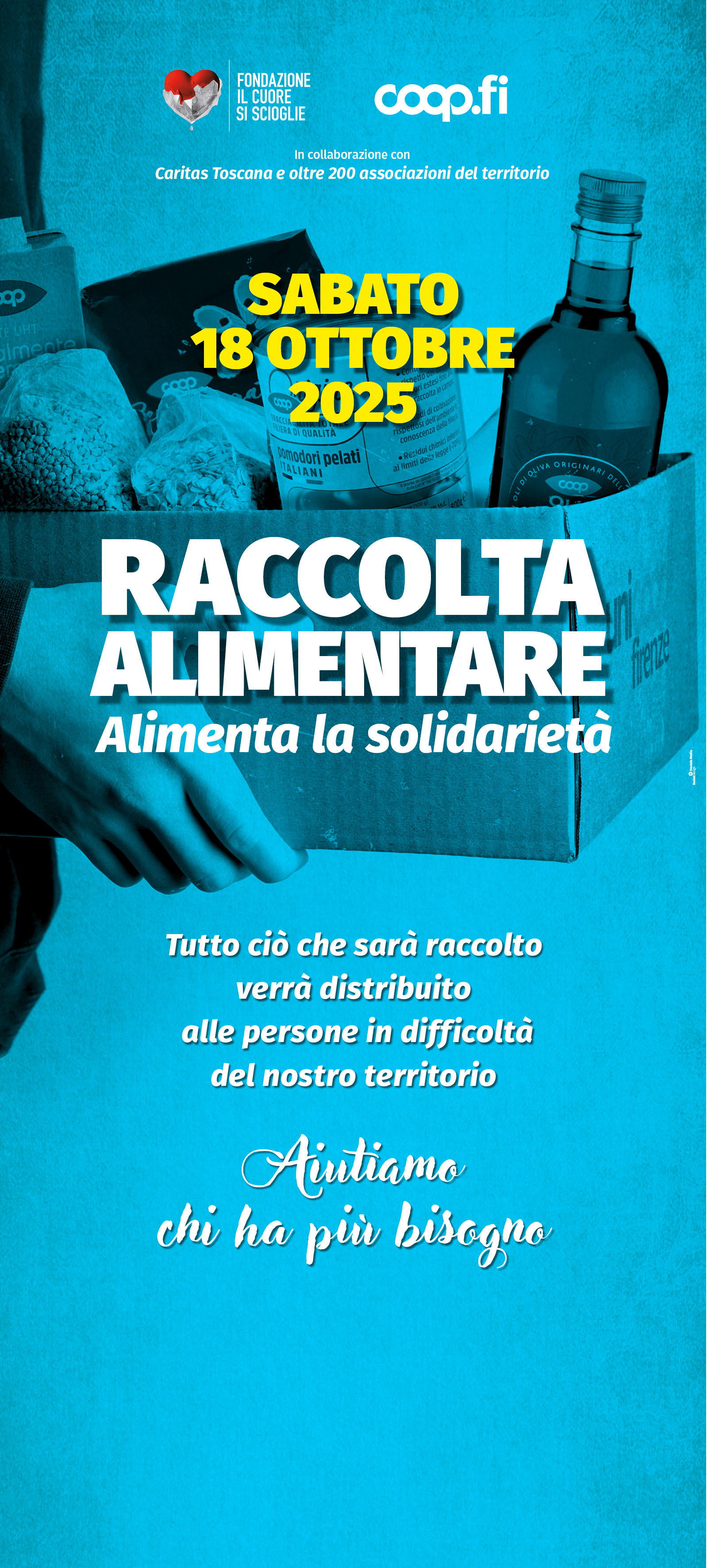Alimenta la Solidarietà Raccolta alimentare nei Coop.fi il  18 Ottobre 2025