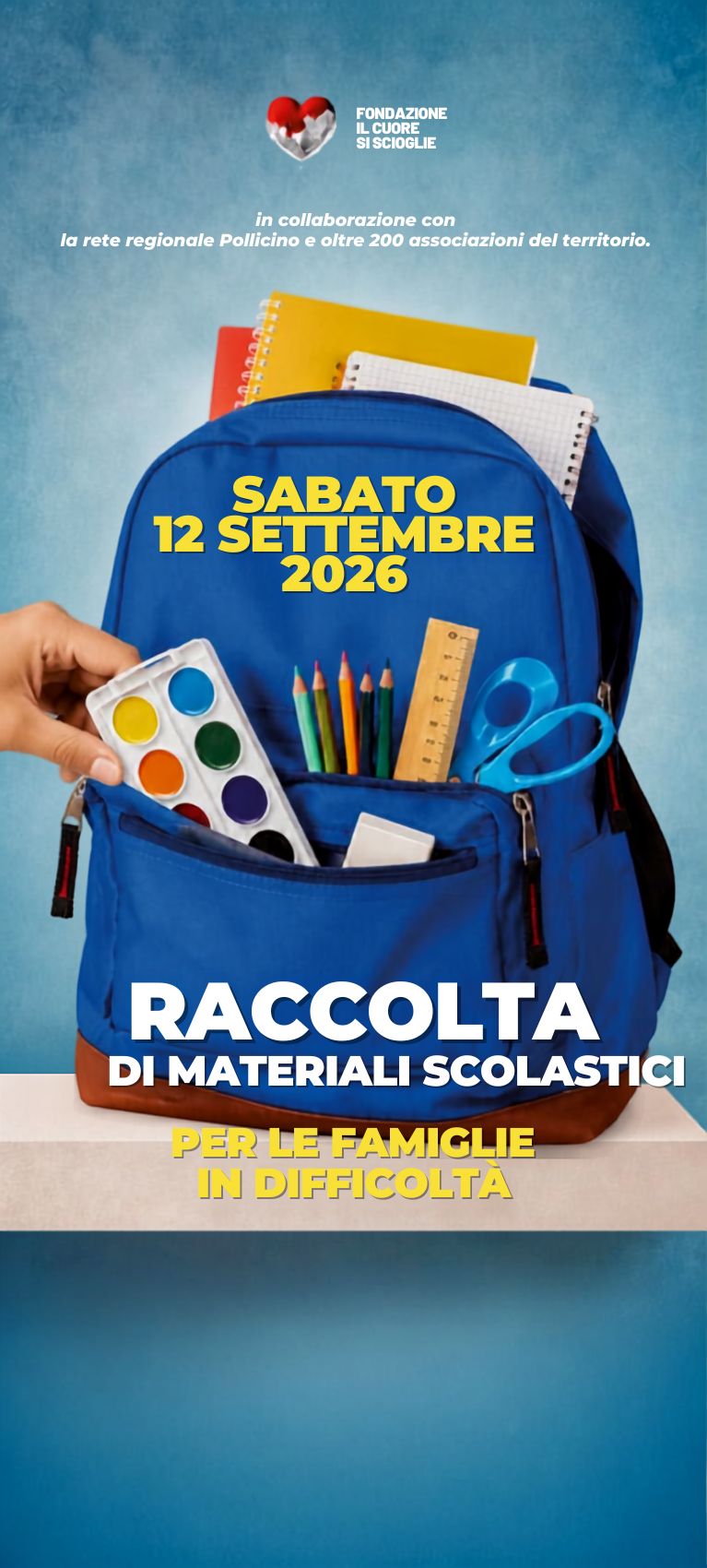 Raccolta solidale di prodotti per la scuola